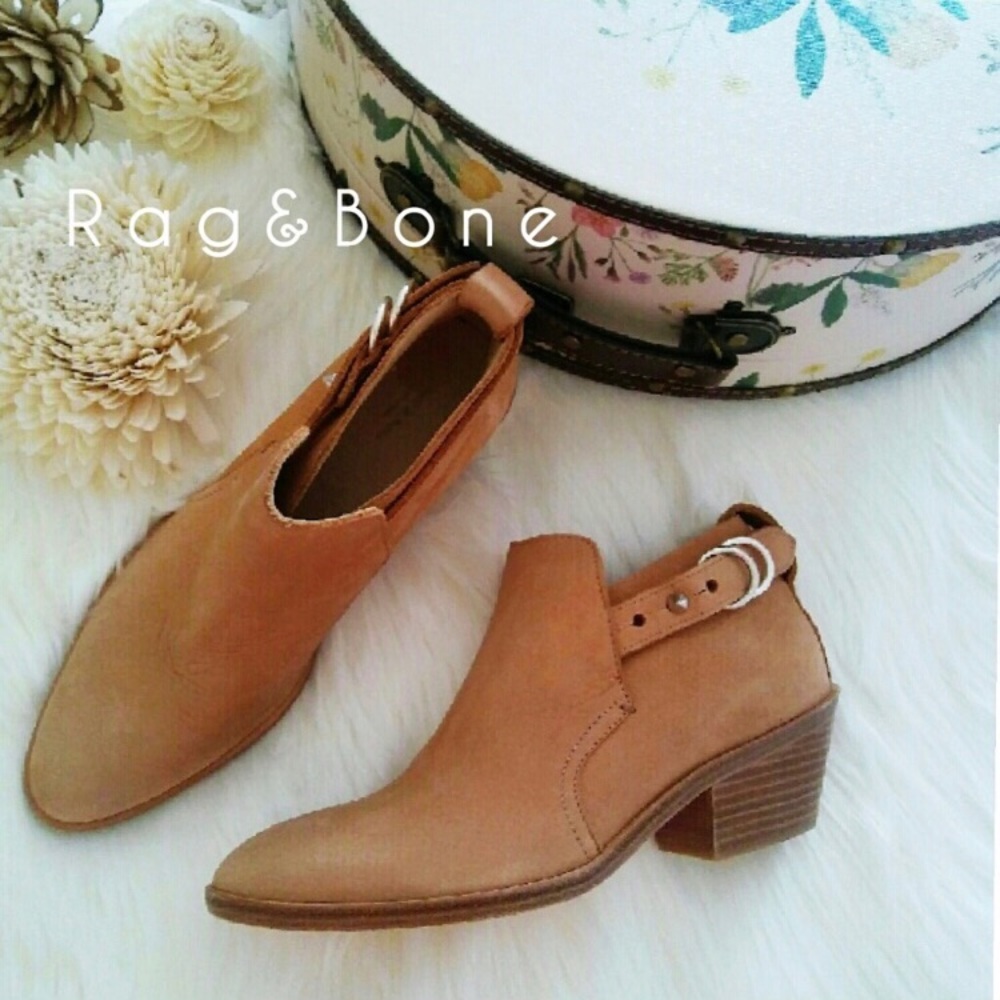 Tan booties